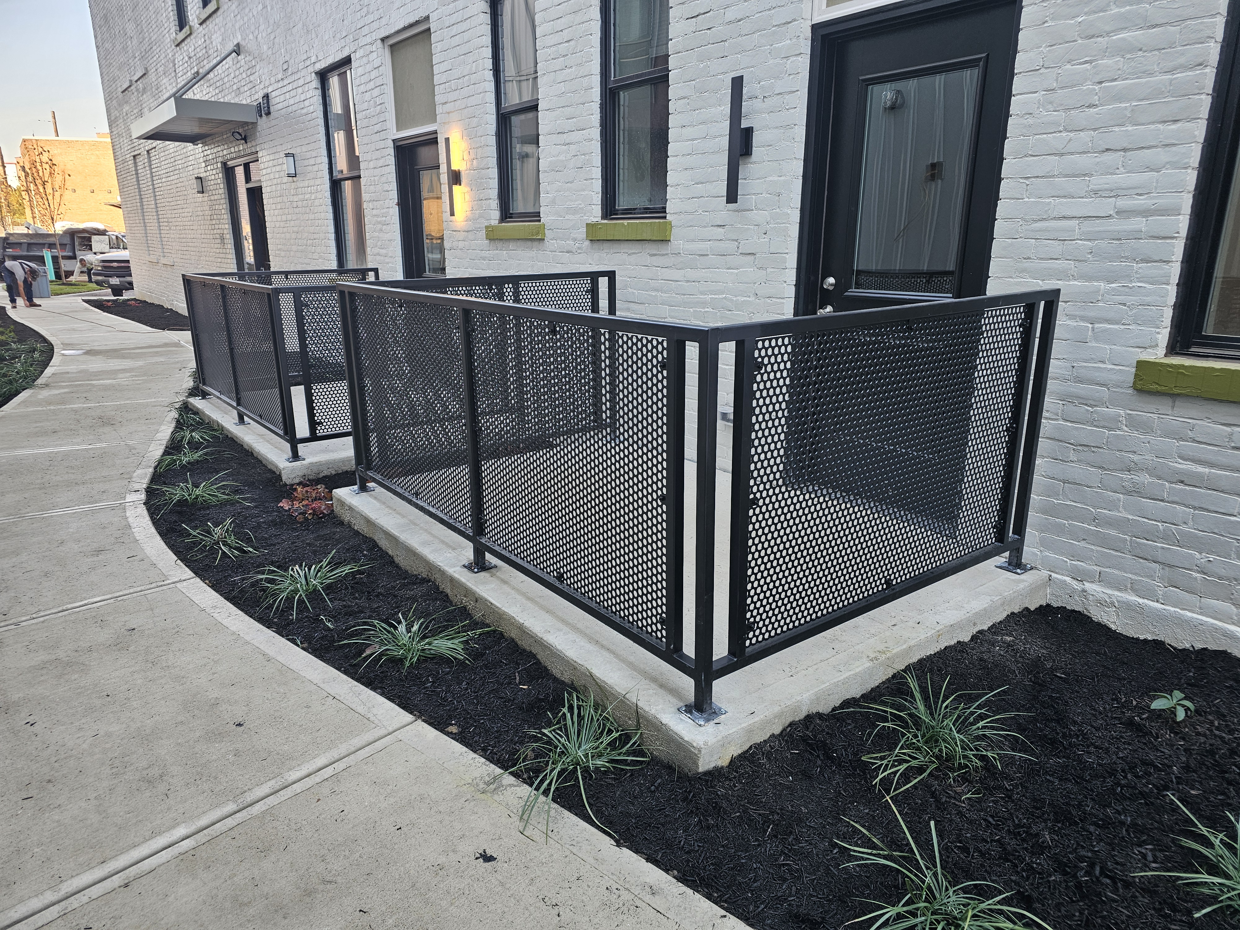 Custom railing fabricated and installed